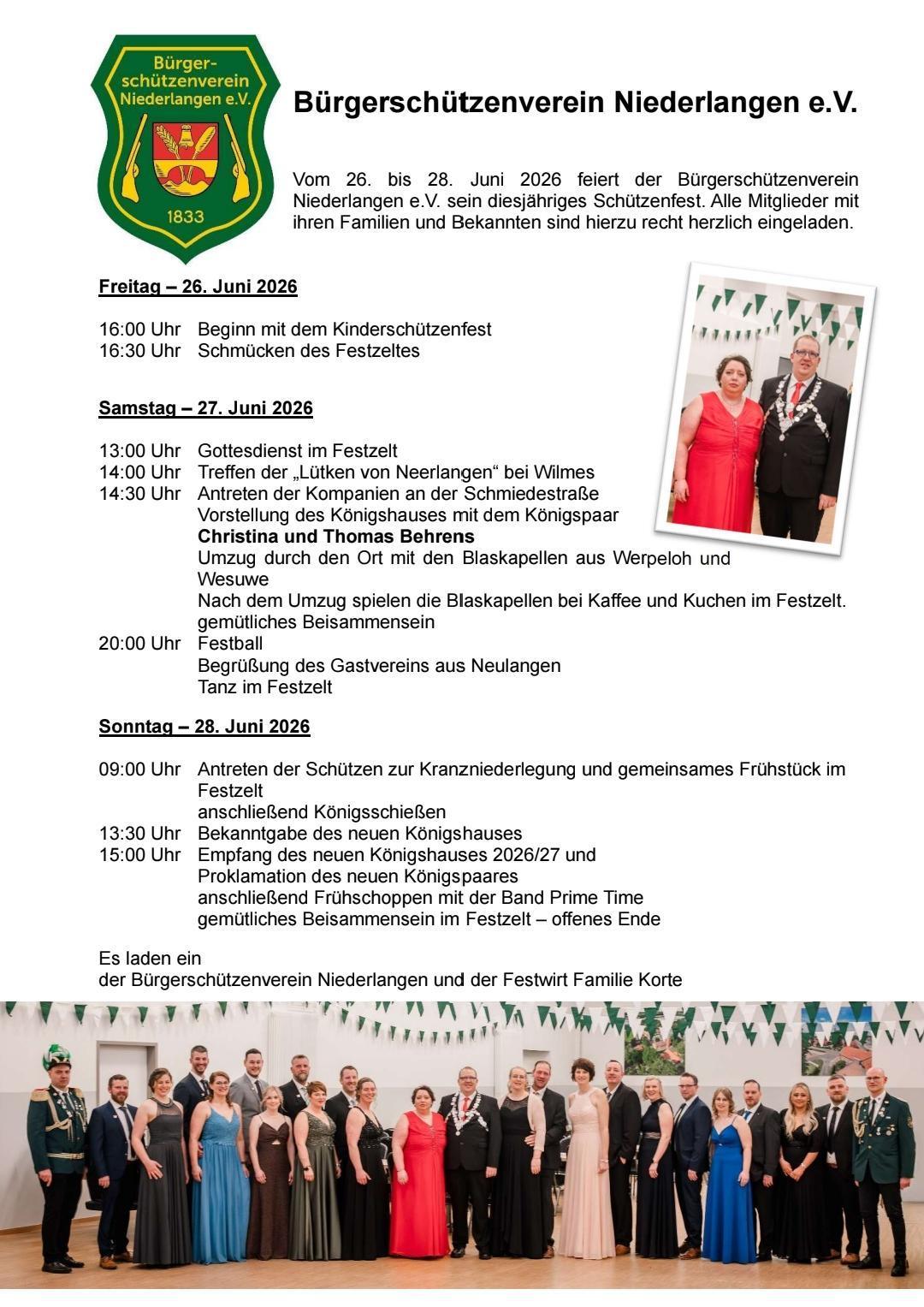 Schützenfest in Niederlangen 