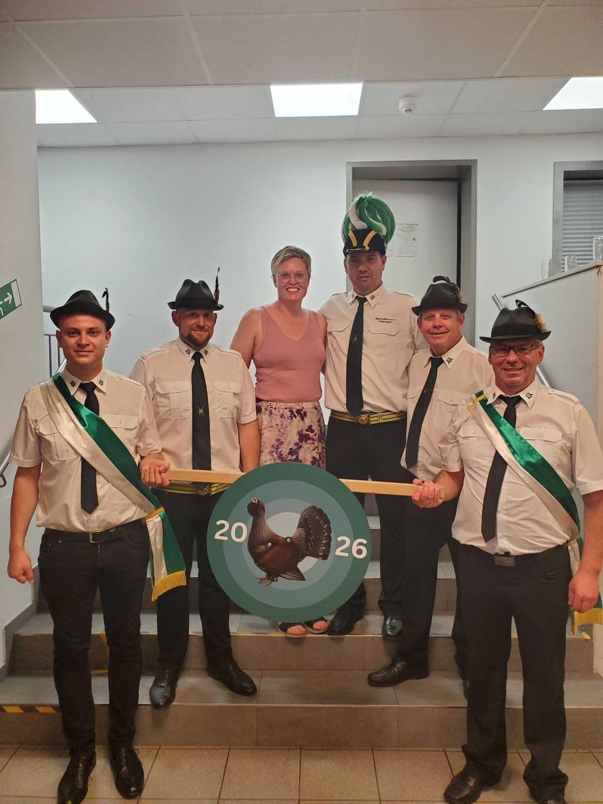 Neues Schützenkönigspaar beim Bürgerschützenverein Niederlangen.