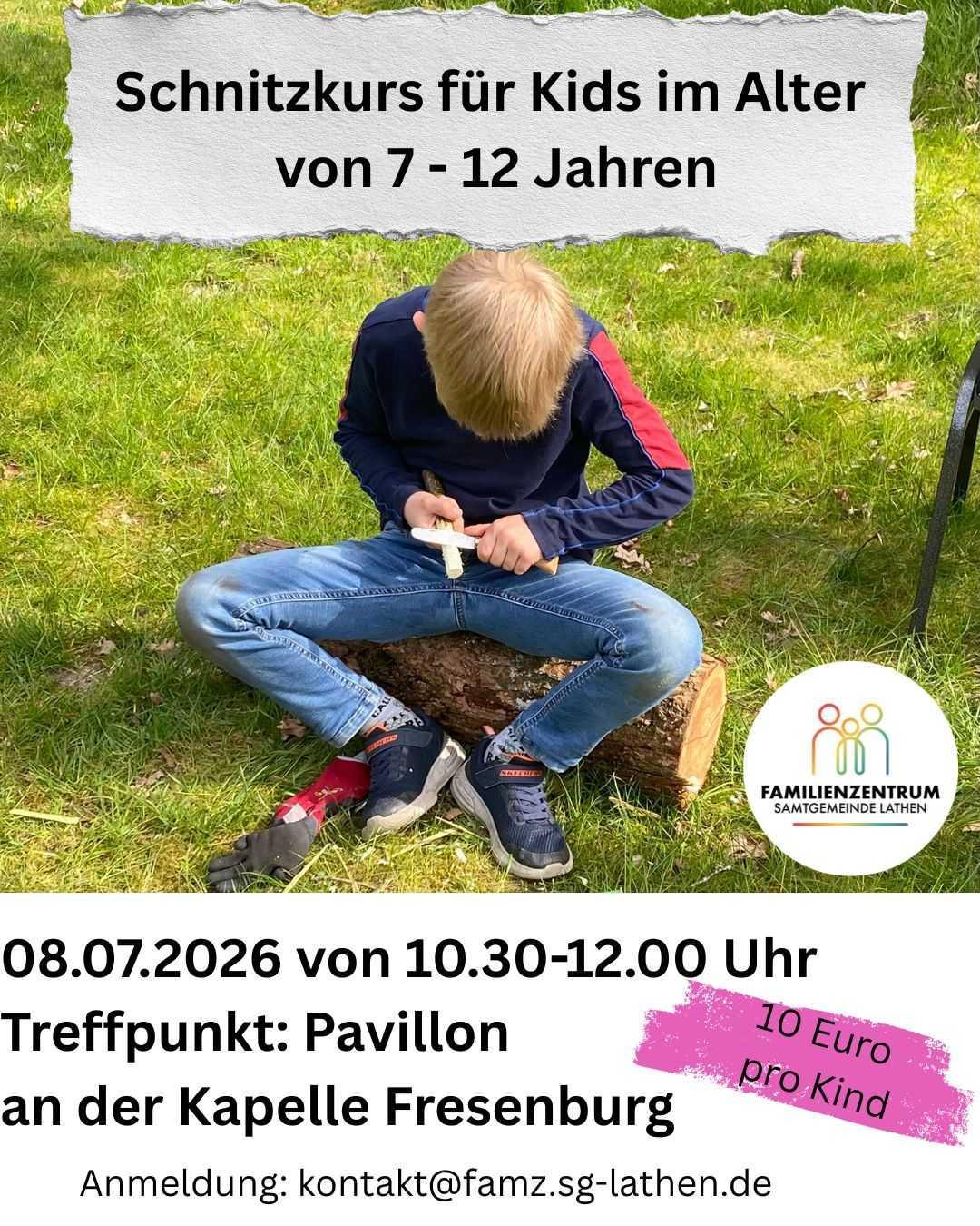 Schnitzkurs für Kids (7–12 Jahre)