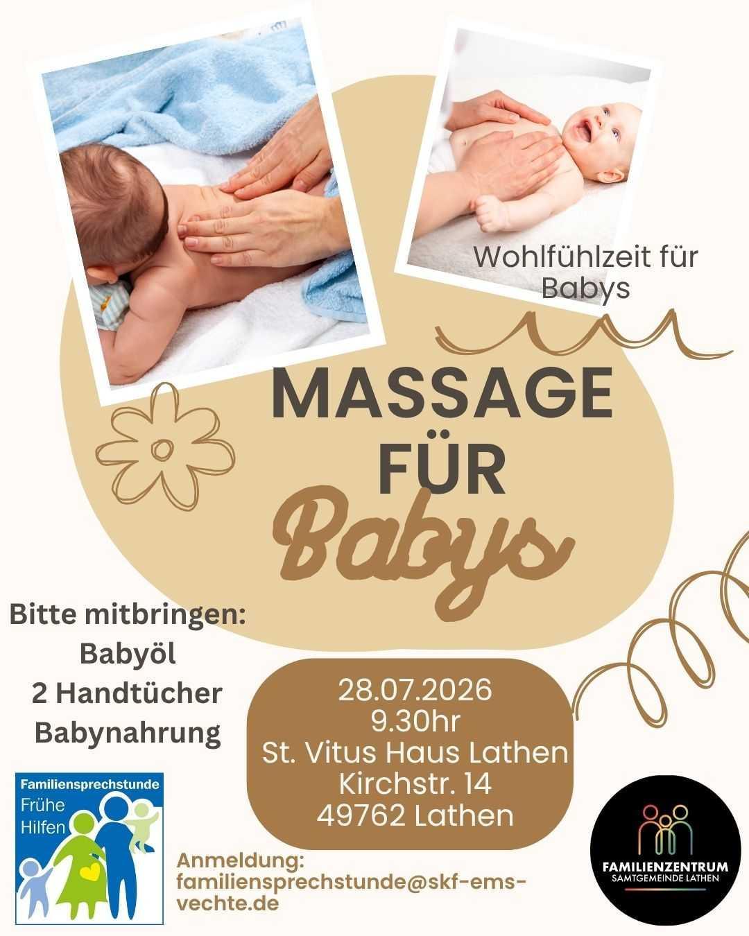 Massage für Babys - Wohlfühlzeit für Babys