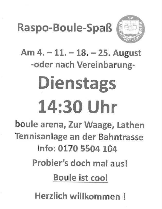 Boule ist cool 