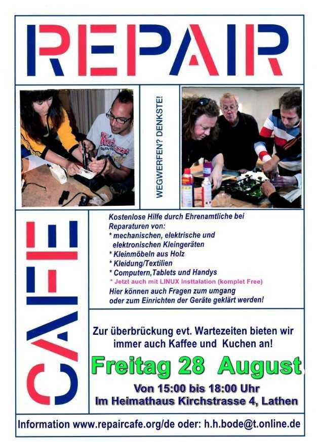 Repair-Café geöffnet 
