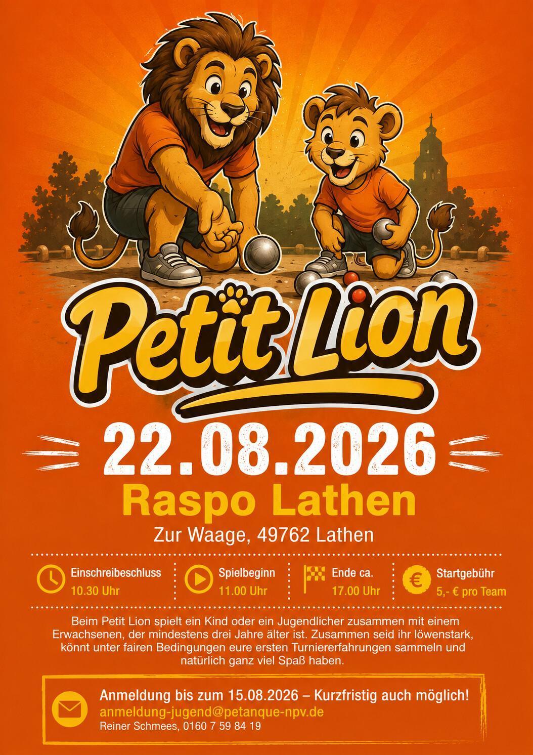 Petit Lion beim Raspo Lathen am 22.08.2026