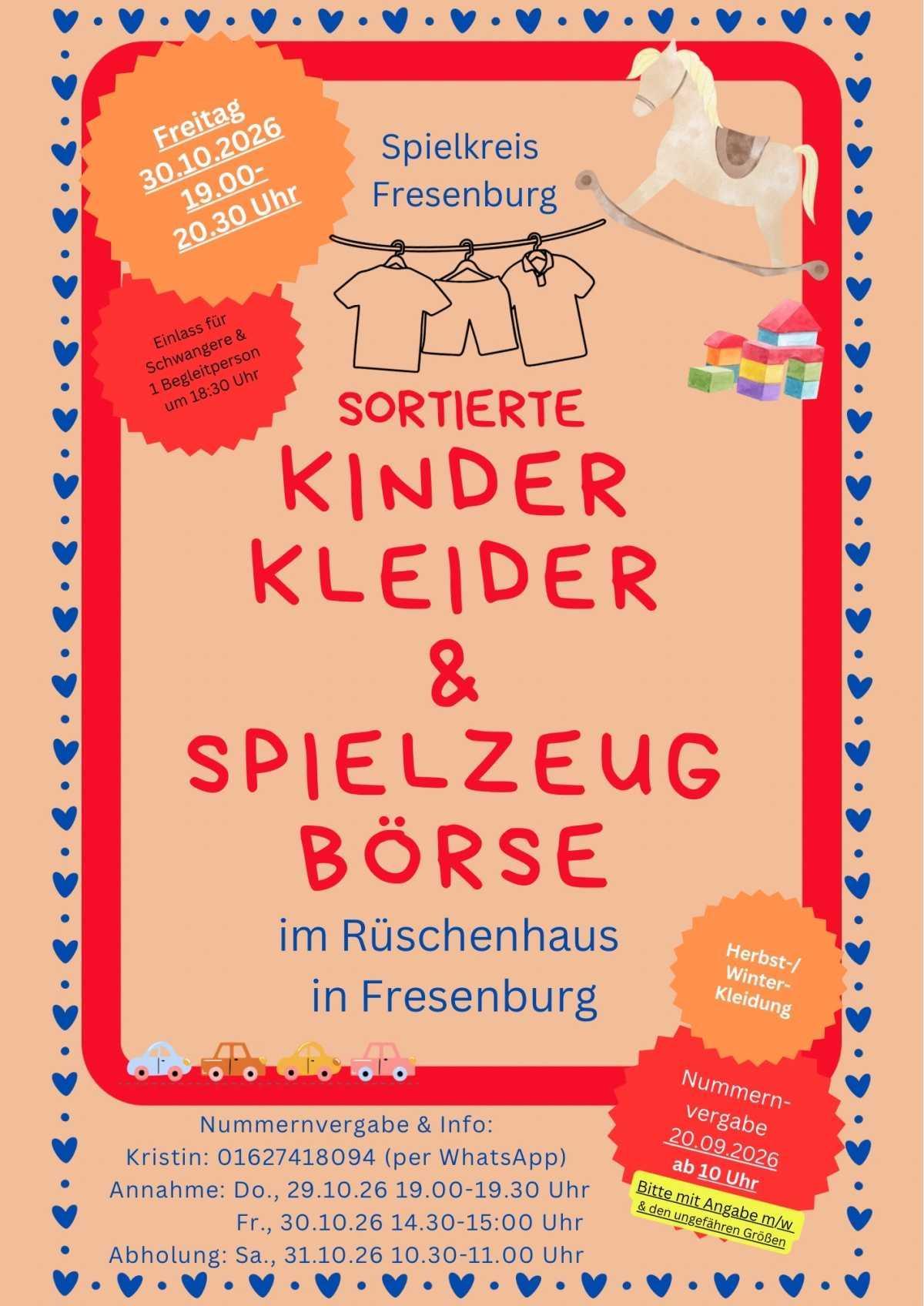 Sortierte Kinderkleider- & Spielzeug-Börse