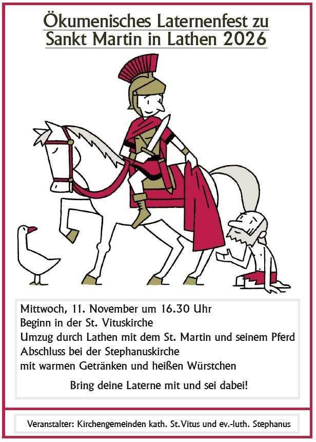Ökumenisches Laternenfest zu Sankt Martin in Lathen 2026