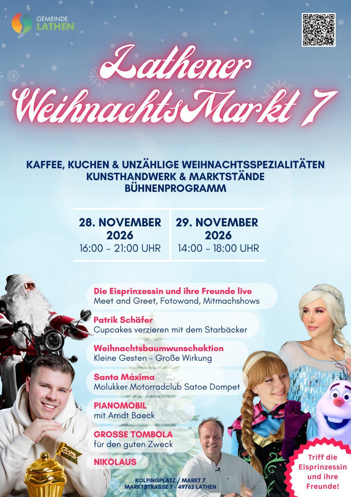 WeihnachtsMarkt 7 in Lathen: Süße Ideen, Märchenzauber und Musik
