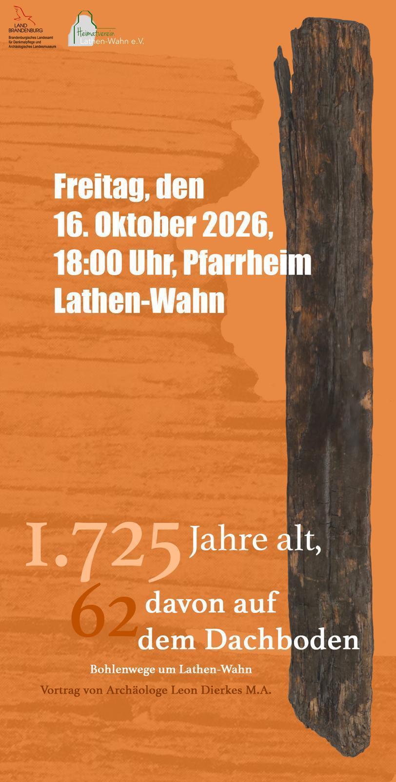 1725 Jahre alt, 62 Jahre davon auf dem Dachboden - Bohlenwege um Lathen-Wahn