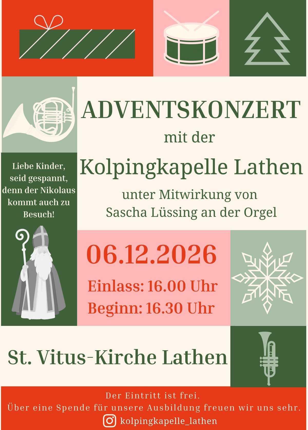 Adventskonzert Kolpingkapelle Lathen