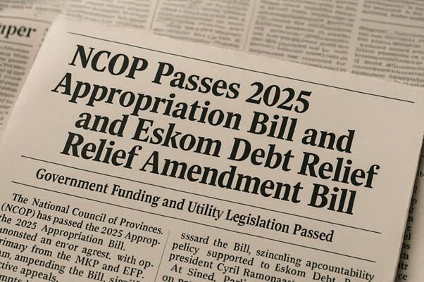 NCOP Passes 2025 Appropriation Bill and Eskom Debt Relief Amendment Bill NCOP Passes 2025 Appropriation Bill and Eskom Debt Relief Amendment Bill