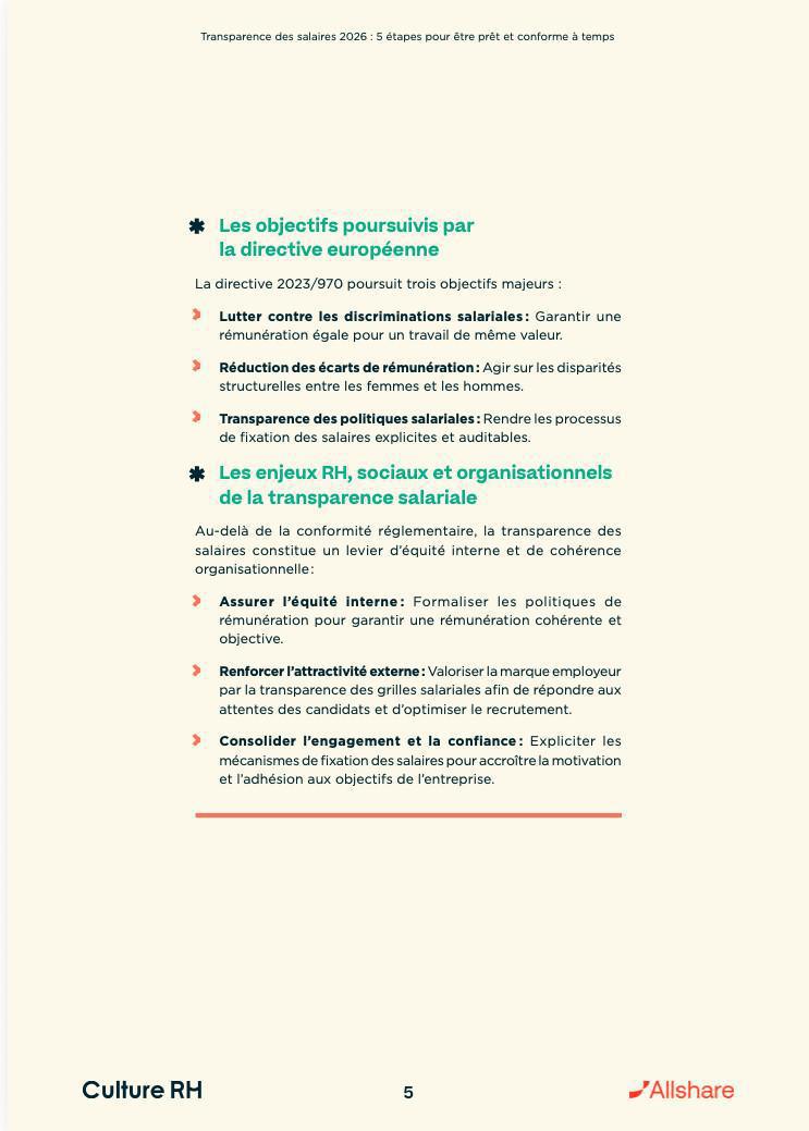 TRANSPARENCE DES SALAIRES