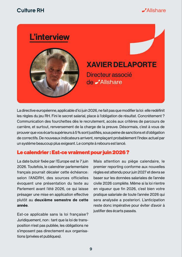 TRANSPARENCE DES SALAIRES