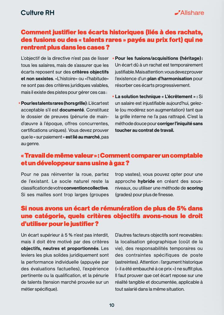 TRANSPARENCE DES SALAIRES