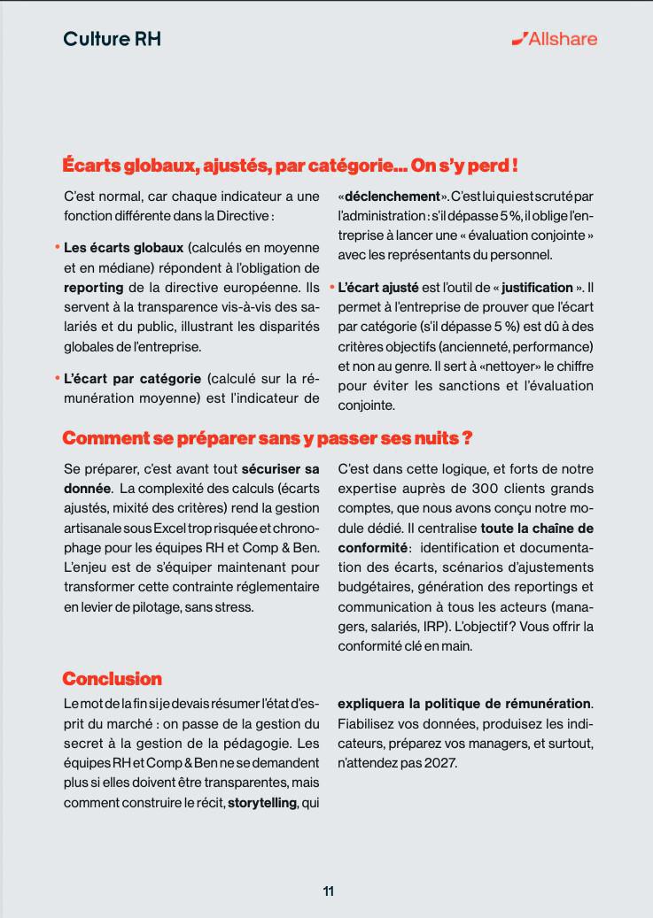 TRANSPARENCE DES SALAIRES