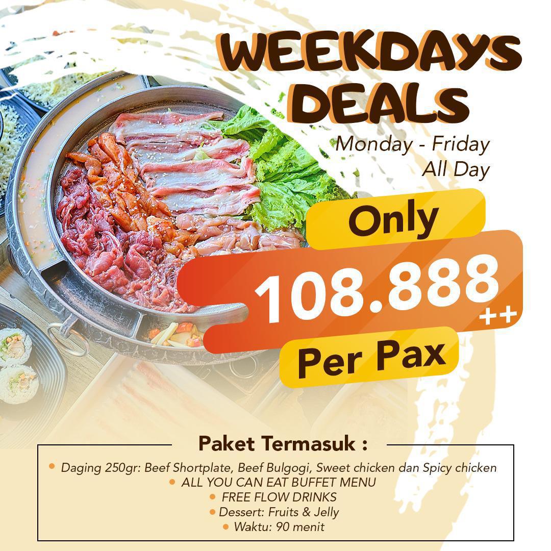 Weekdays Promo, Ssikkek Korean BbQ Sunter