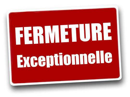 Fermeture vendredi 1er Mai...par contre le 8 Mai on sera là et le jeudi 14 Mai ouvert uniquement le matin. Merci 