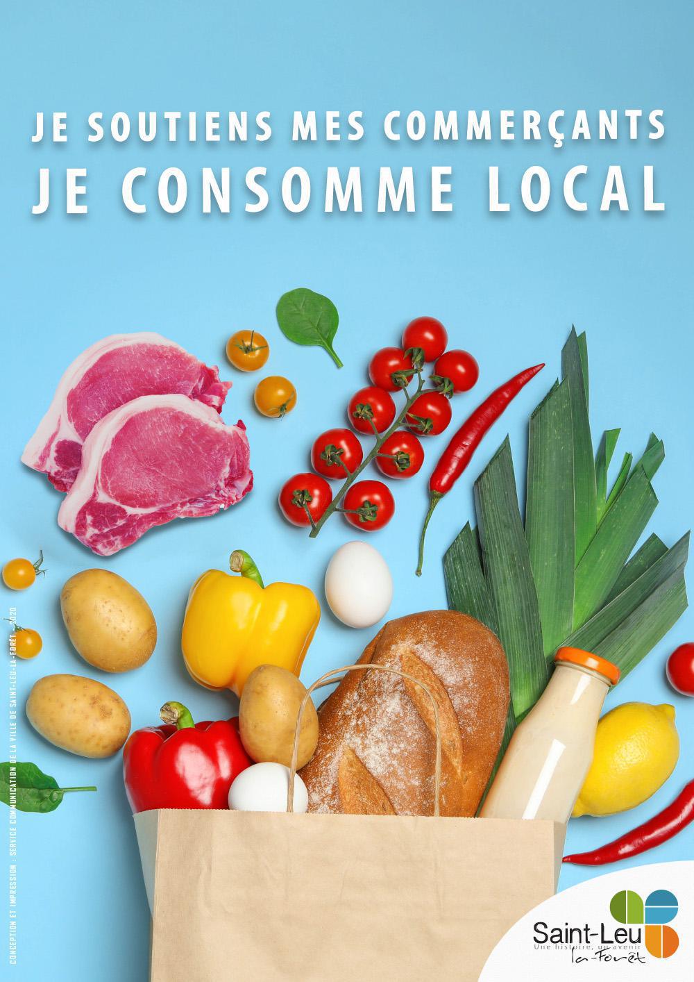 Je soutiens mes commerçants, je consomme local ! Je soutiens mes commerçants, je consomme local !