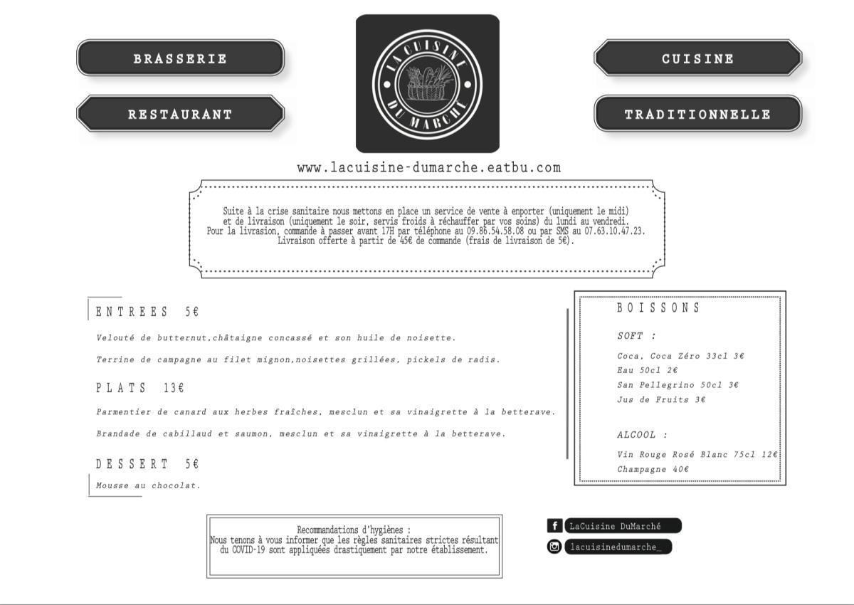 Message de la Cuisine Du Marché Message de la Cuisine Du Marché