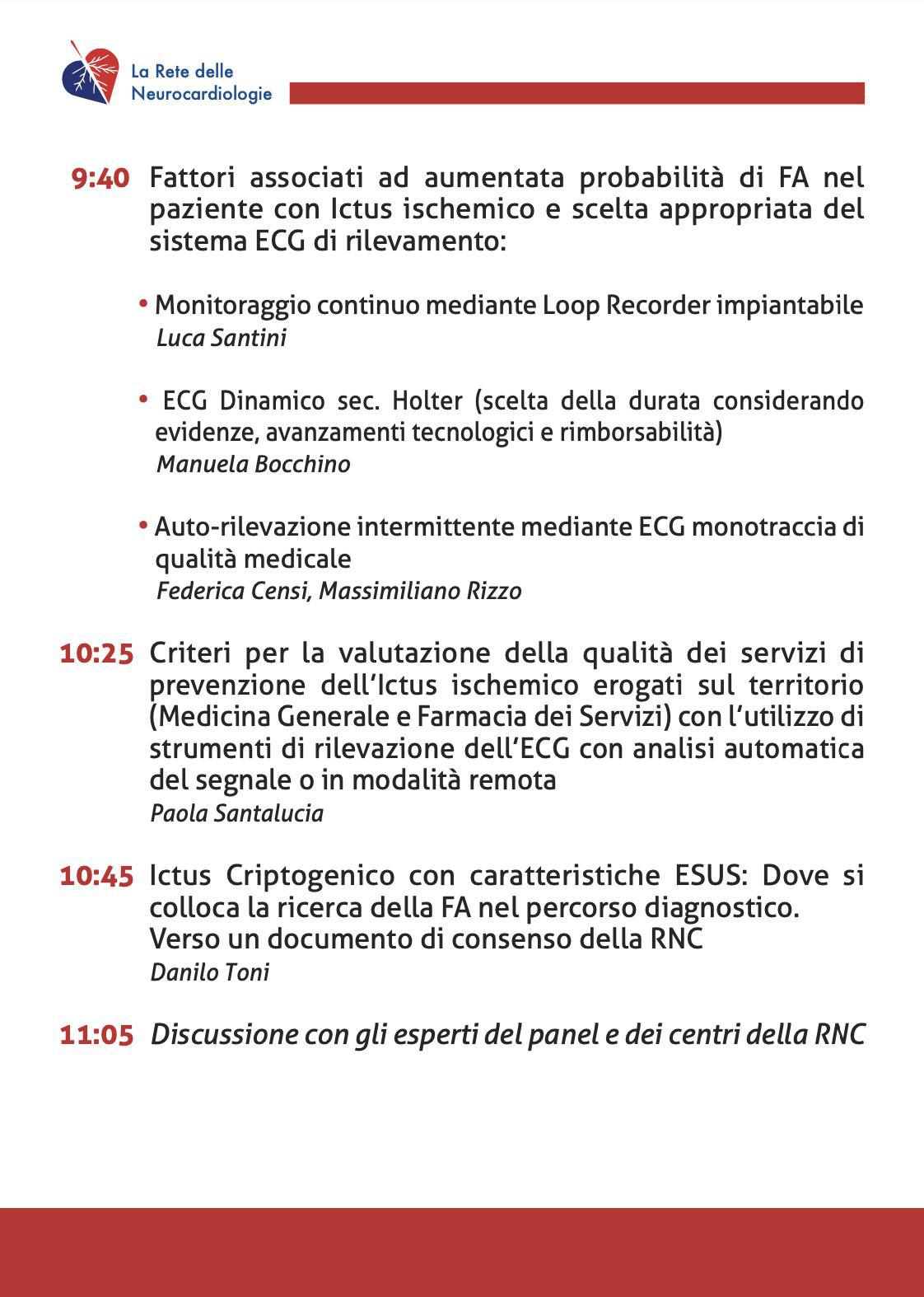 Le Consensus della Rete delle Neurocardiologie | Roma 22 Ottobre 2024