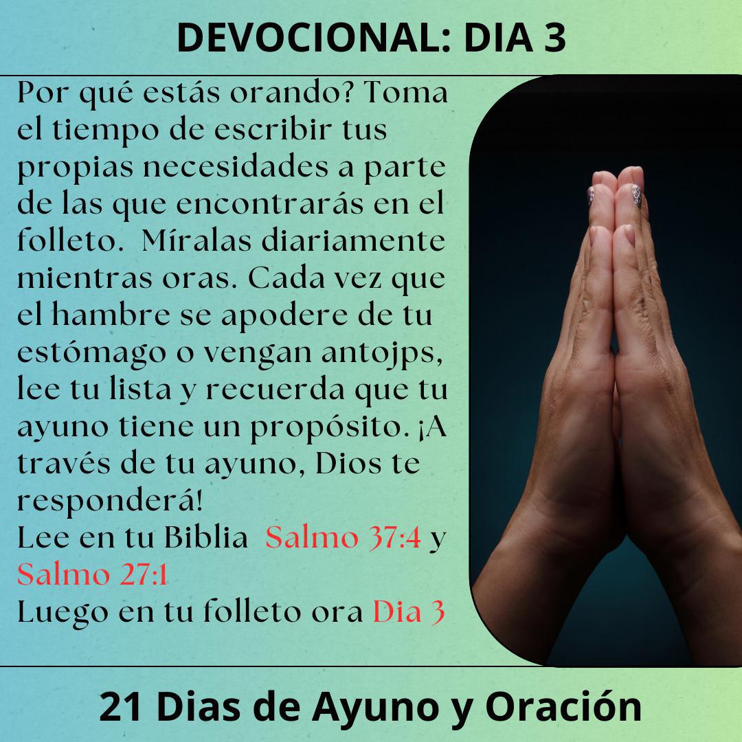 Devocionales 21 Dias Ayuno y Oración