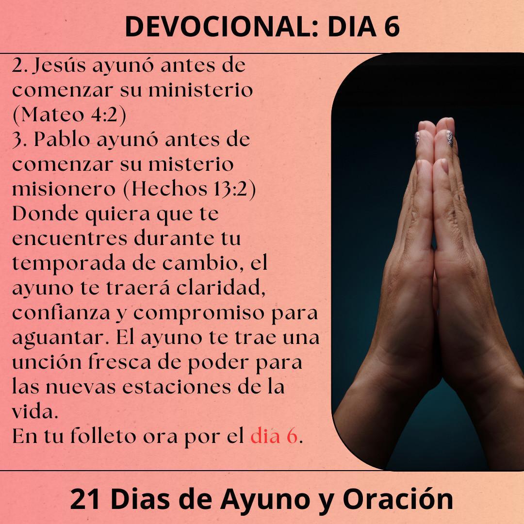 Devocionales 21 Dias Ayuno y Oración