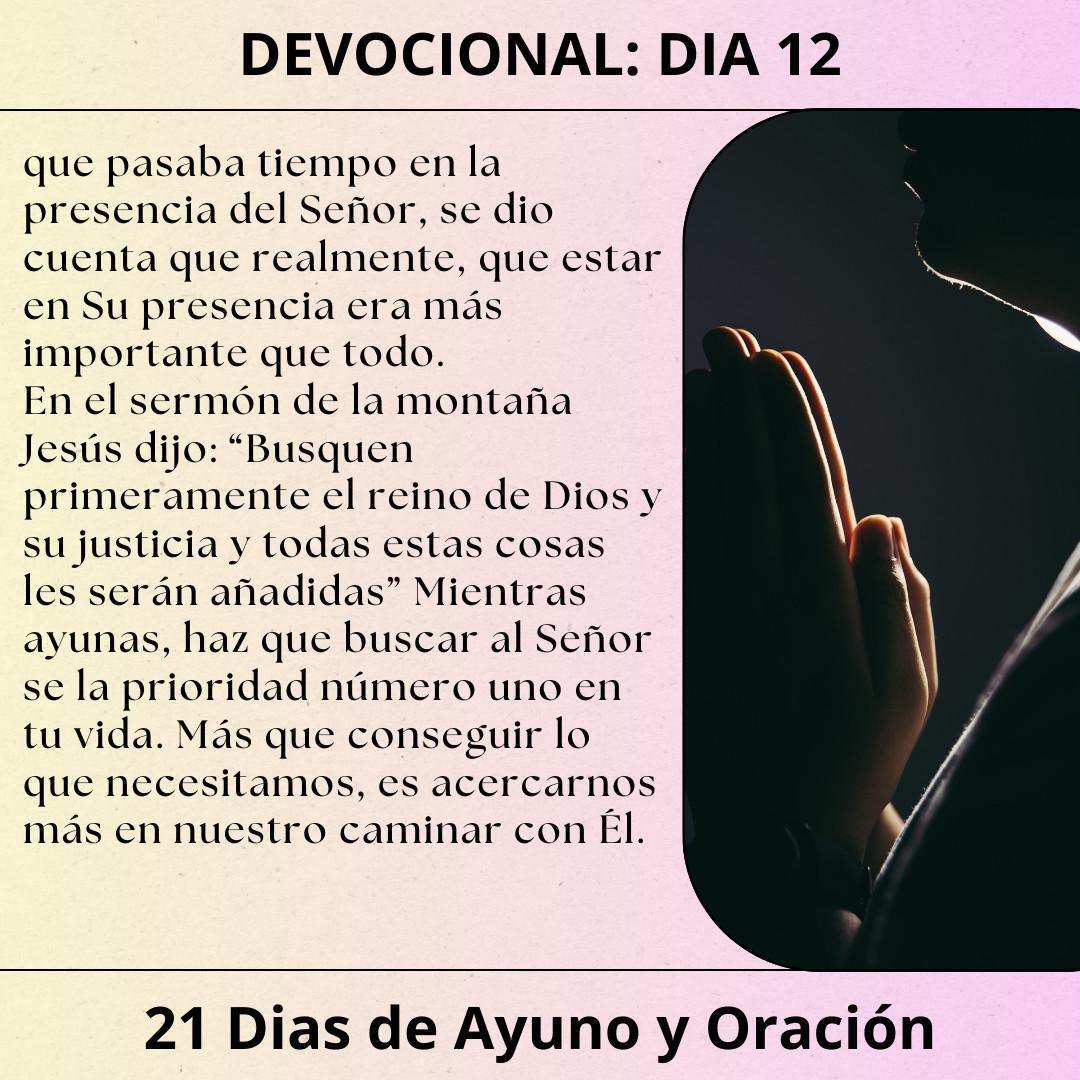 Devocionales 21 Dias Ayuno y Oración