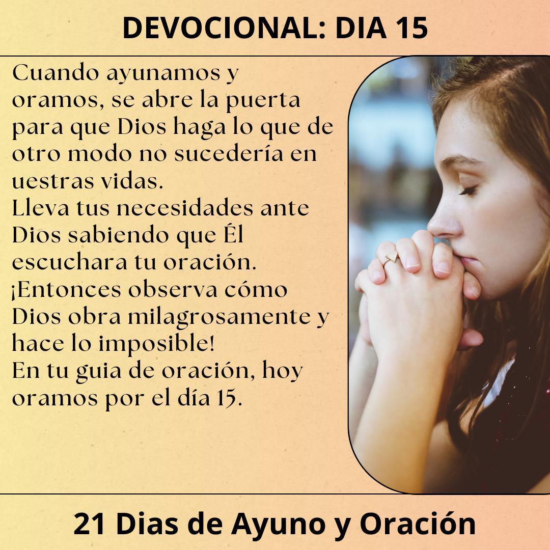 Devocionales 21 Dias Ayuno y Oración