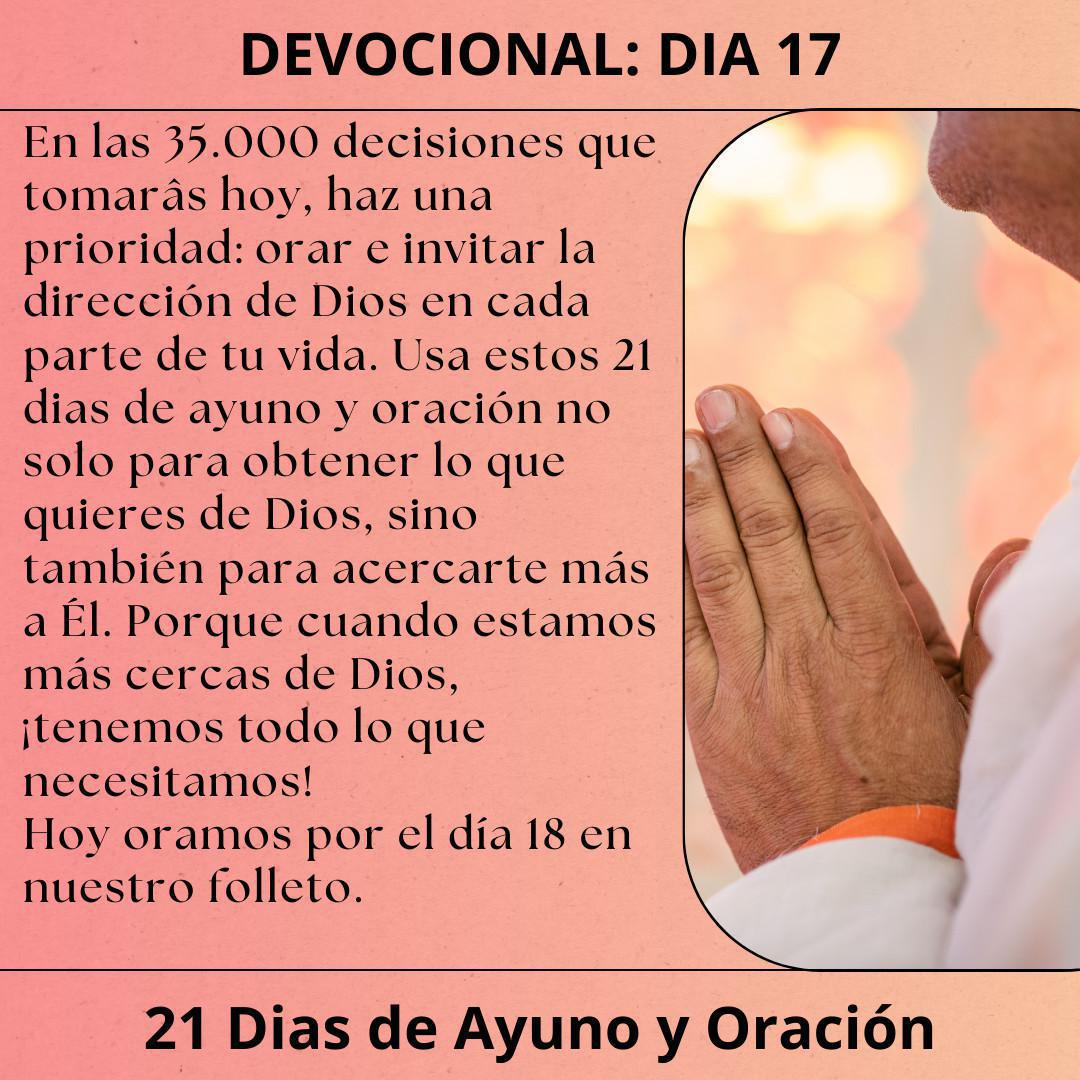 Devocionales 21 Dias Ayuno y Oración