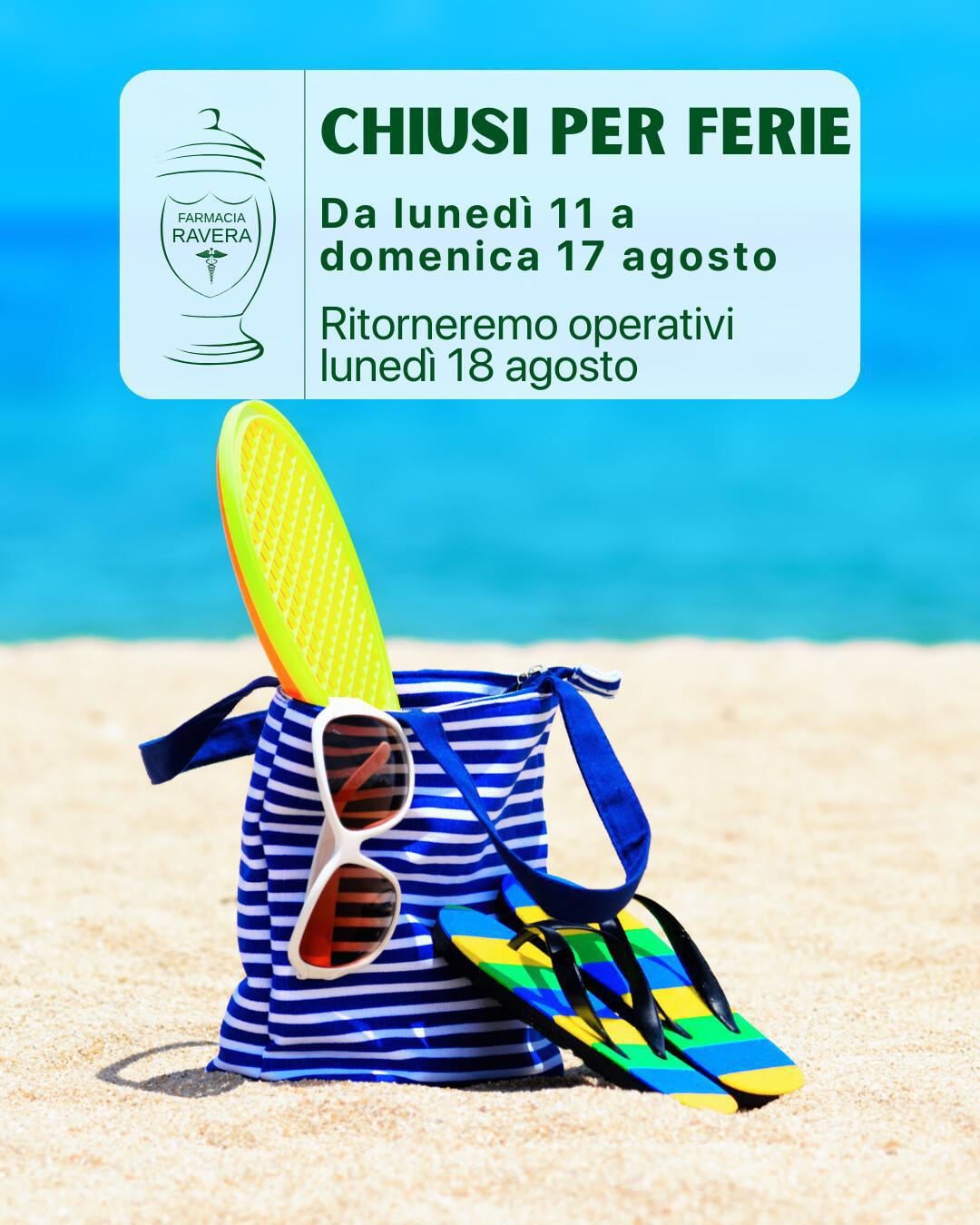 🌴 Chiusi per ferie - Farmacia 
