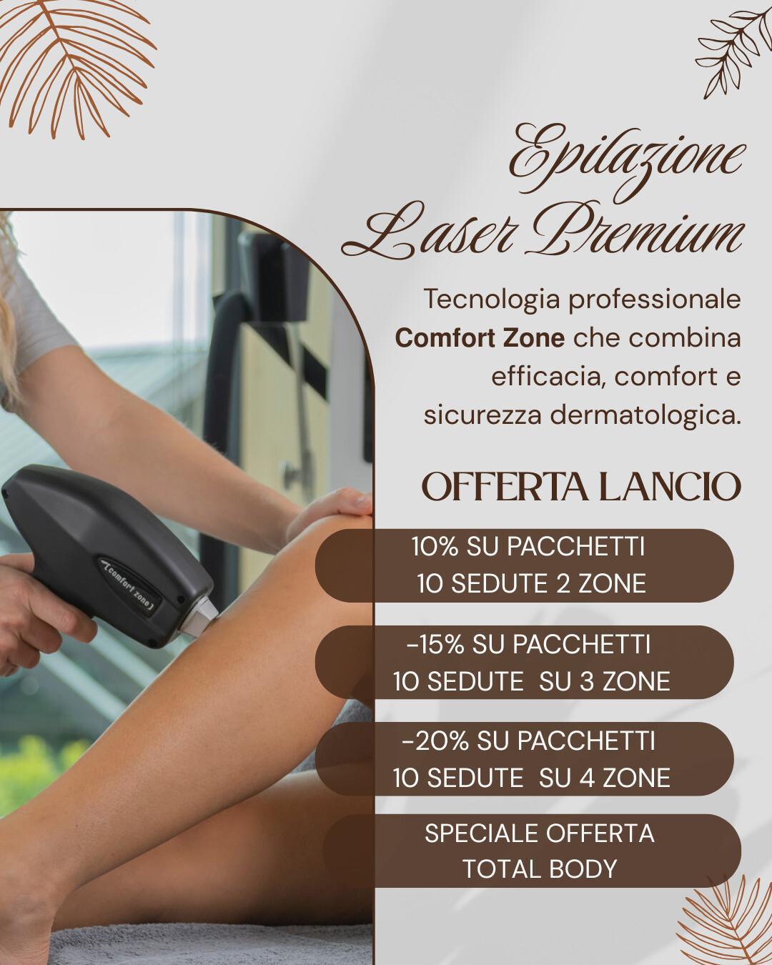 Promozione lancio - Epilazione Laser Premium 