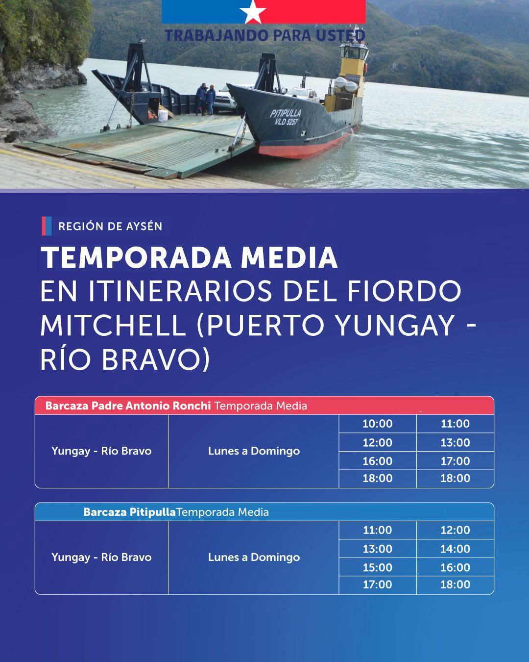 Barcaza Puerto Yungay - Río Bravo Barcaza Puerto Yungay - Río Bravo
