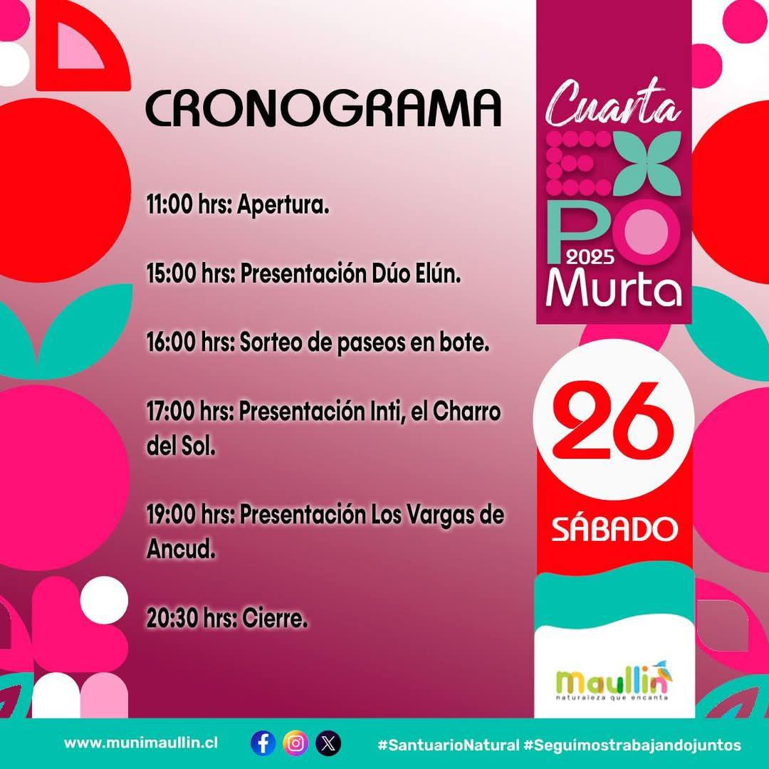Cuarta Expo Murta 2025 en Maullín