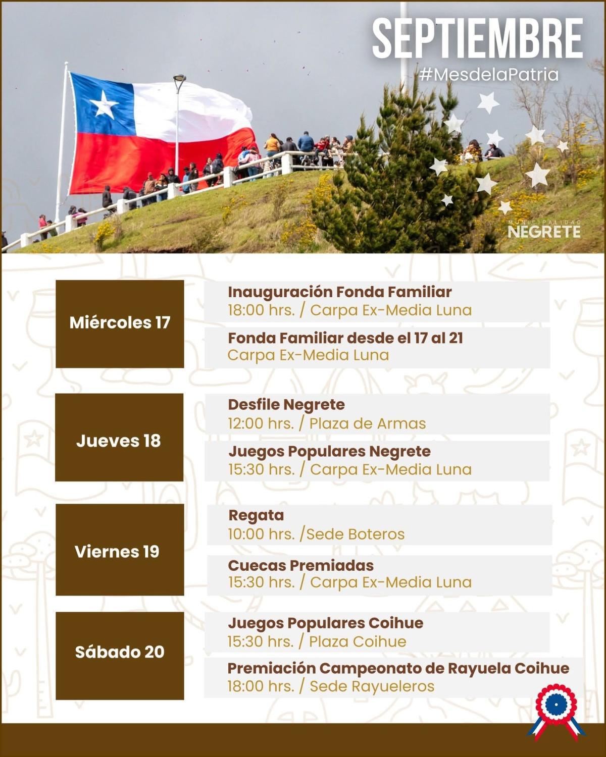 Mes de La Patria en Negrete