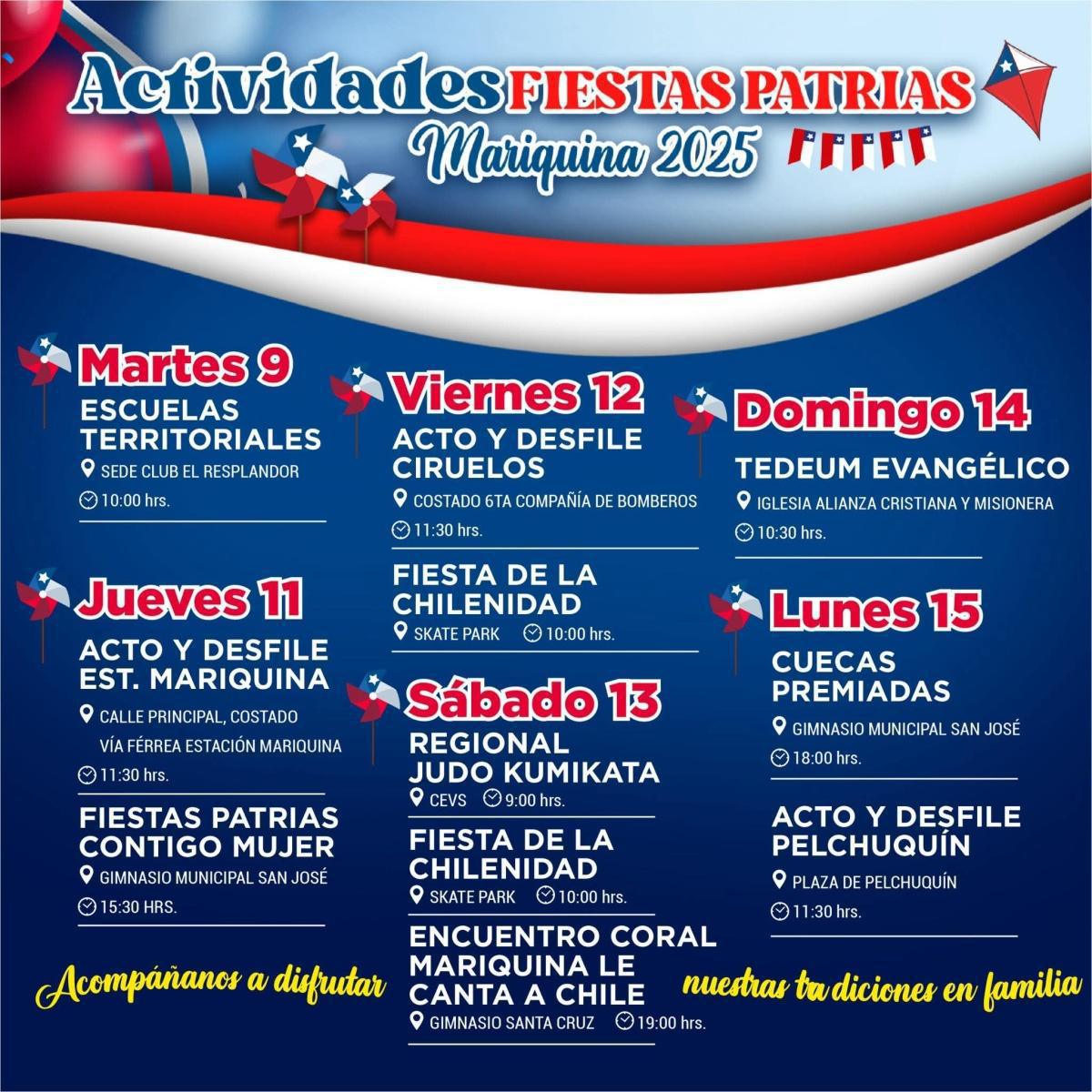 Fiestas Patrias Mariquina 2025