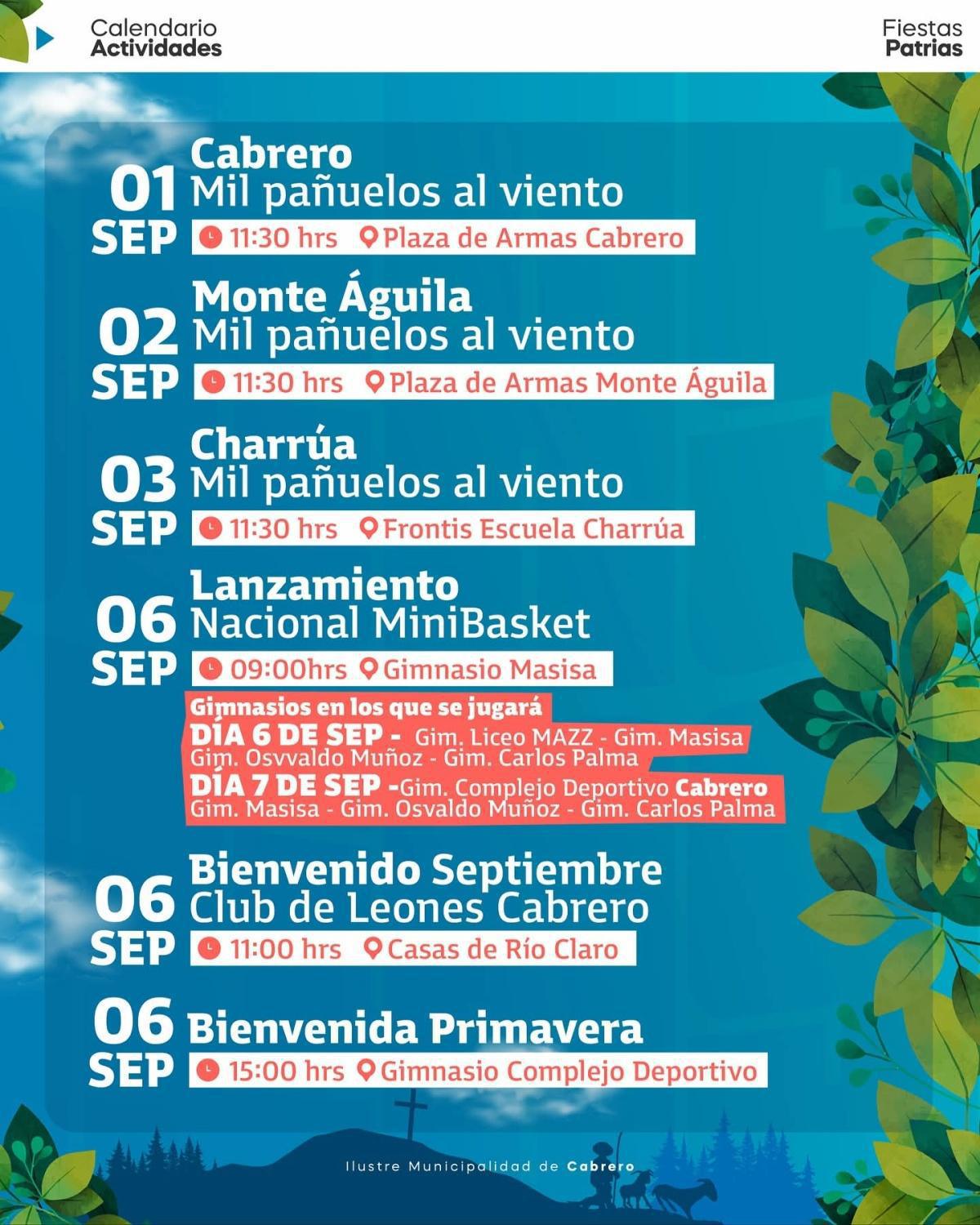Fiestas Patrias en Cabrero 2025