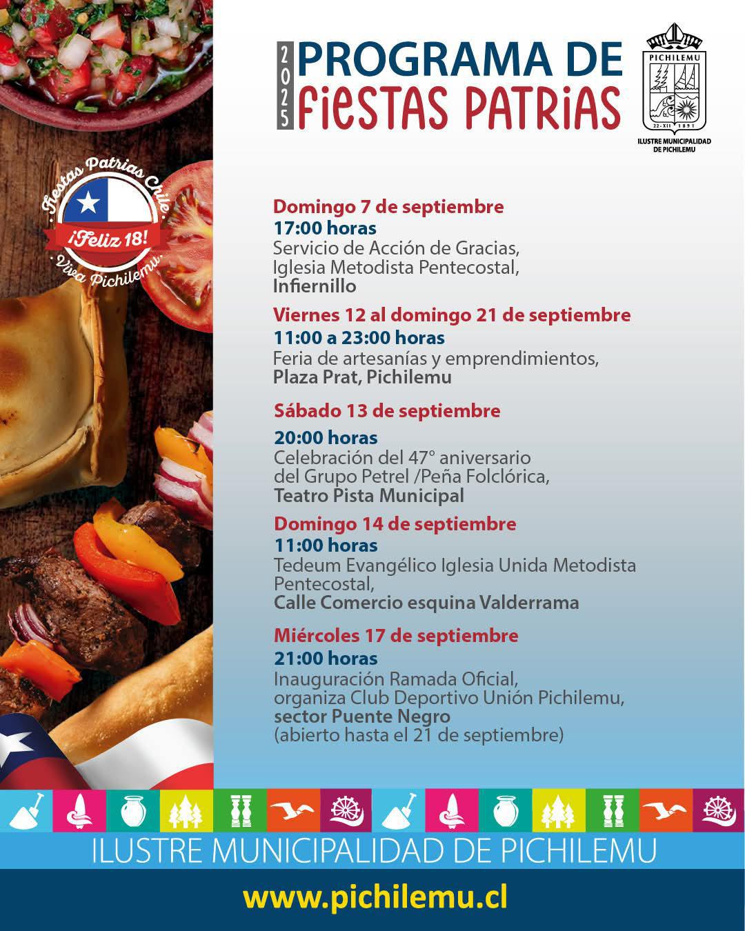 Programa Fiestas Patrias en Pichilemu