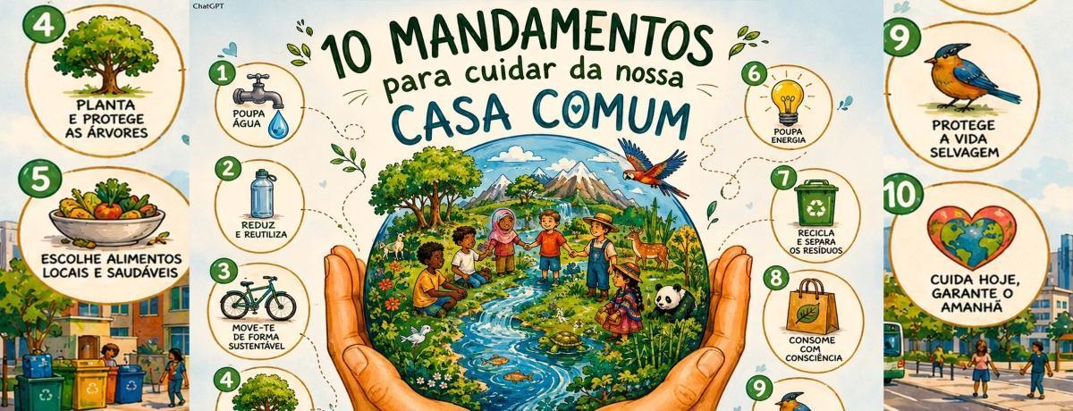 Os 10 Mandamentos do cuidado da casa comum