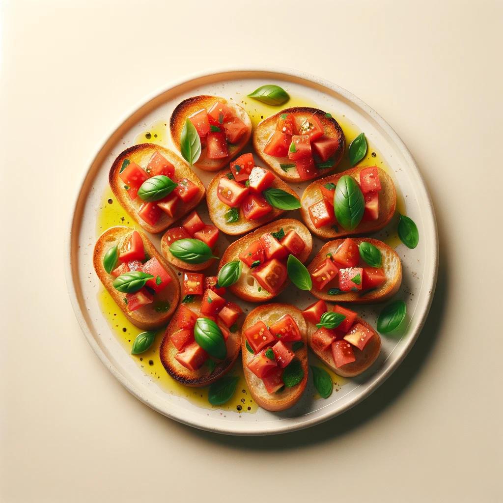 Bruschetta al Pomodoro e Basilico