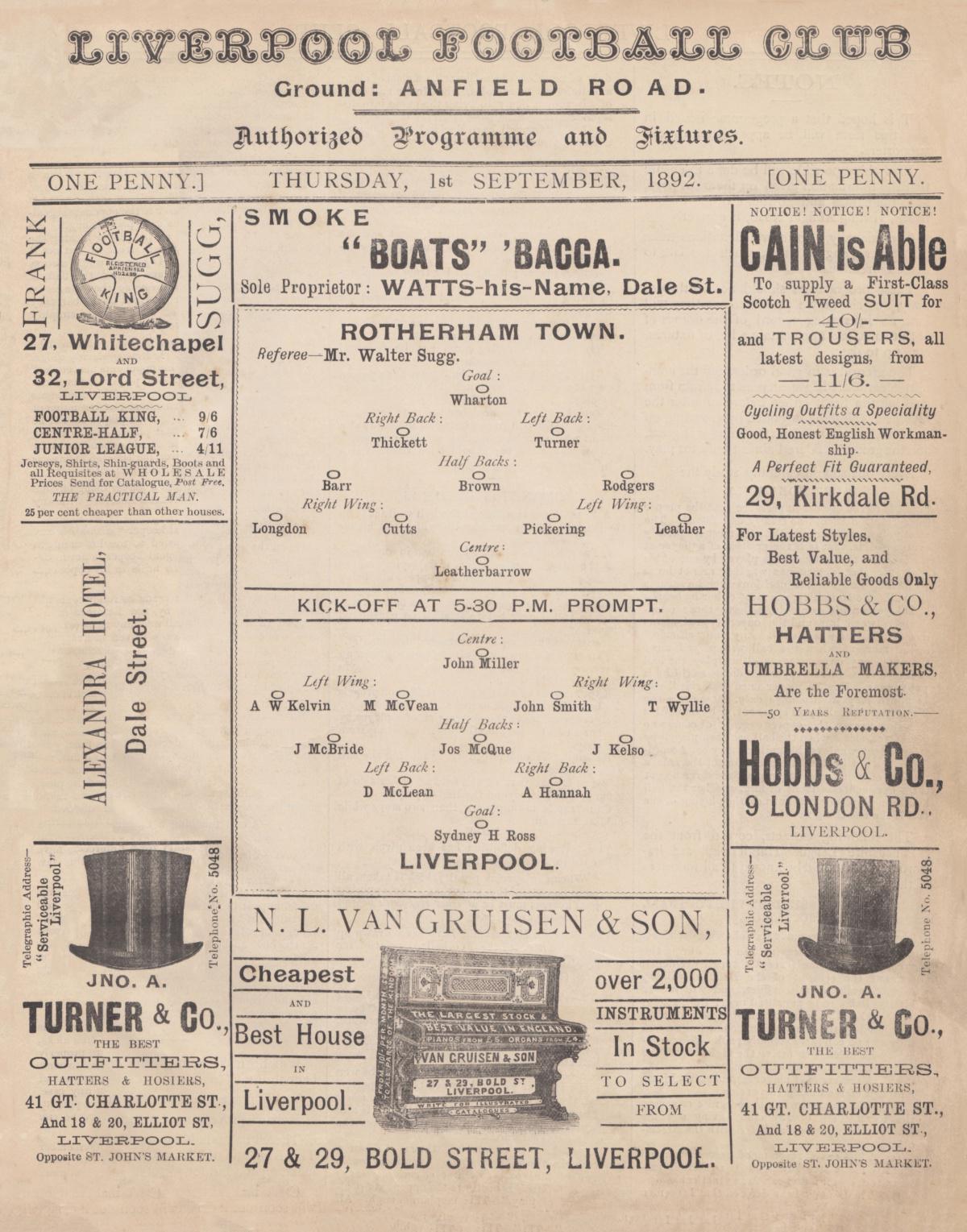 Otteluohjelmat ovat osa brittifutiksen hienoa perinnettä - Andy Marsden sai ensimmäisen Liverpool-ohjelmansa yli 50 vuotta sitten