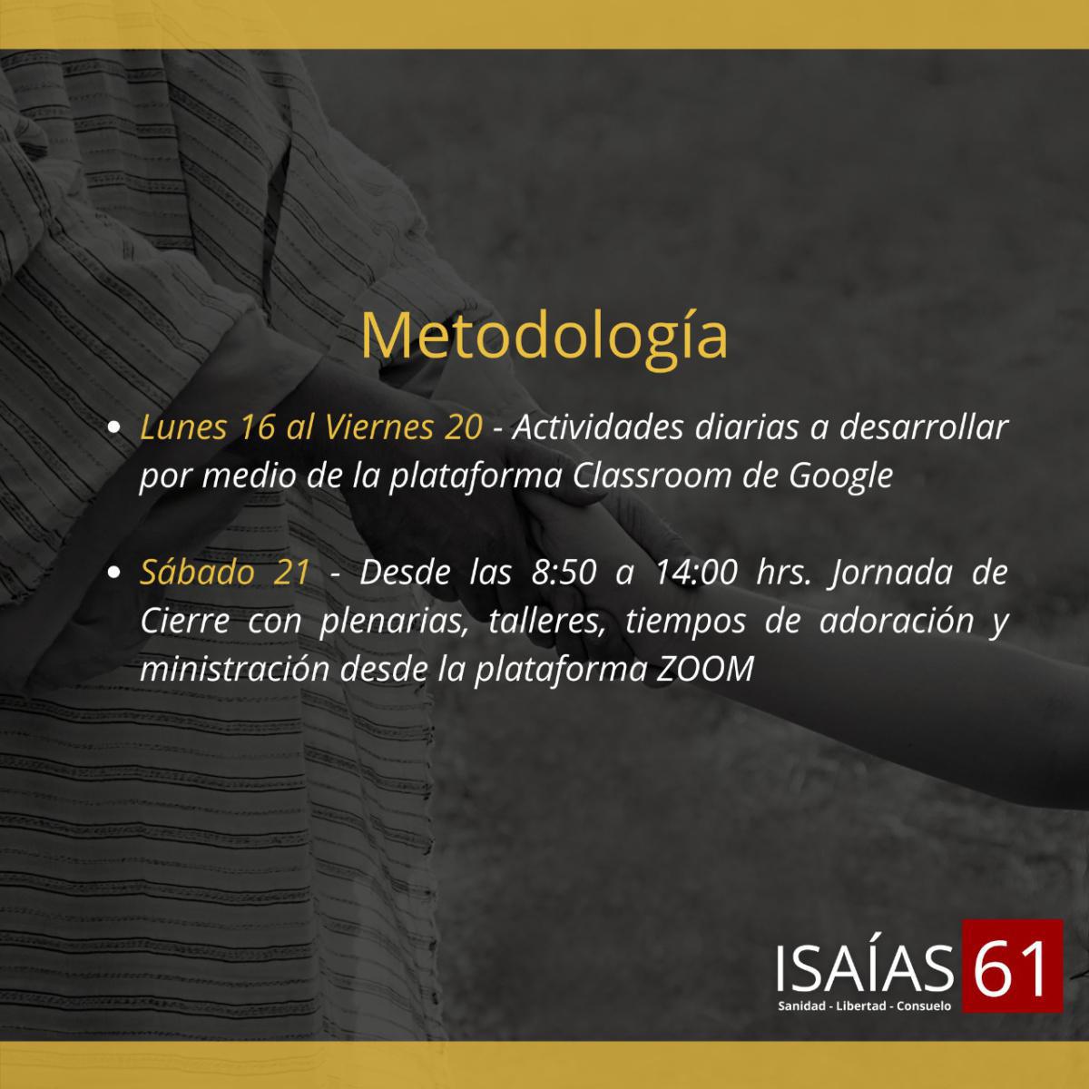 Congreso Isaías 61 "Sanidad - Libertad - Consuelo" 21/08