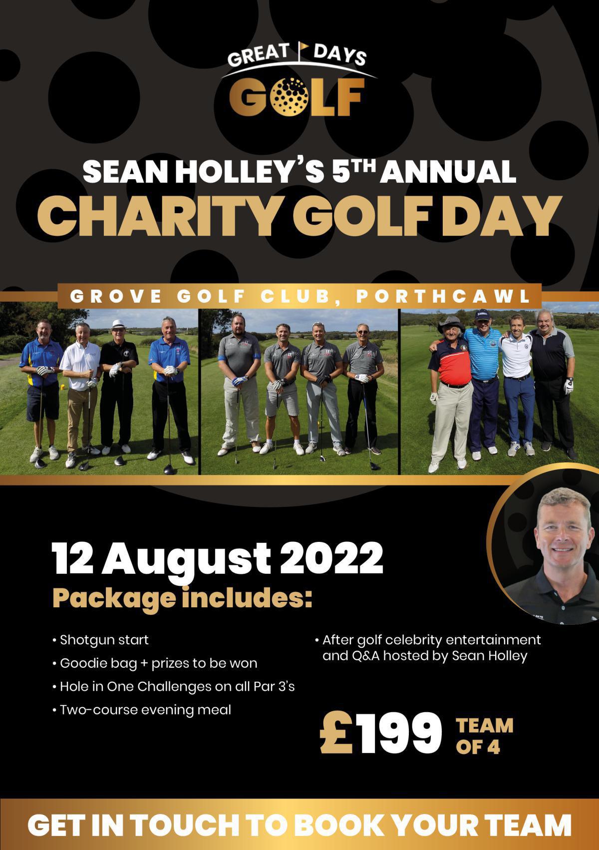 SOLD OUT - Sean Holley 5th Annual Charity Golf Day