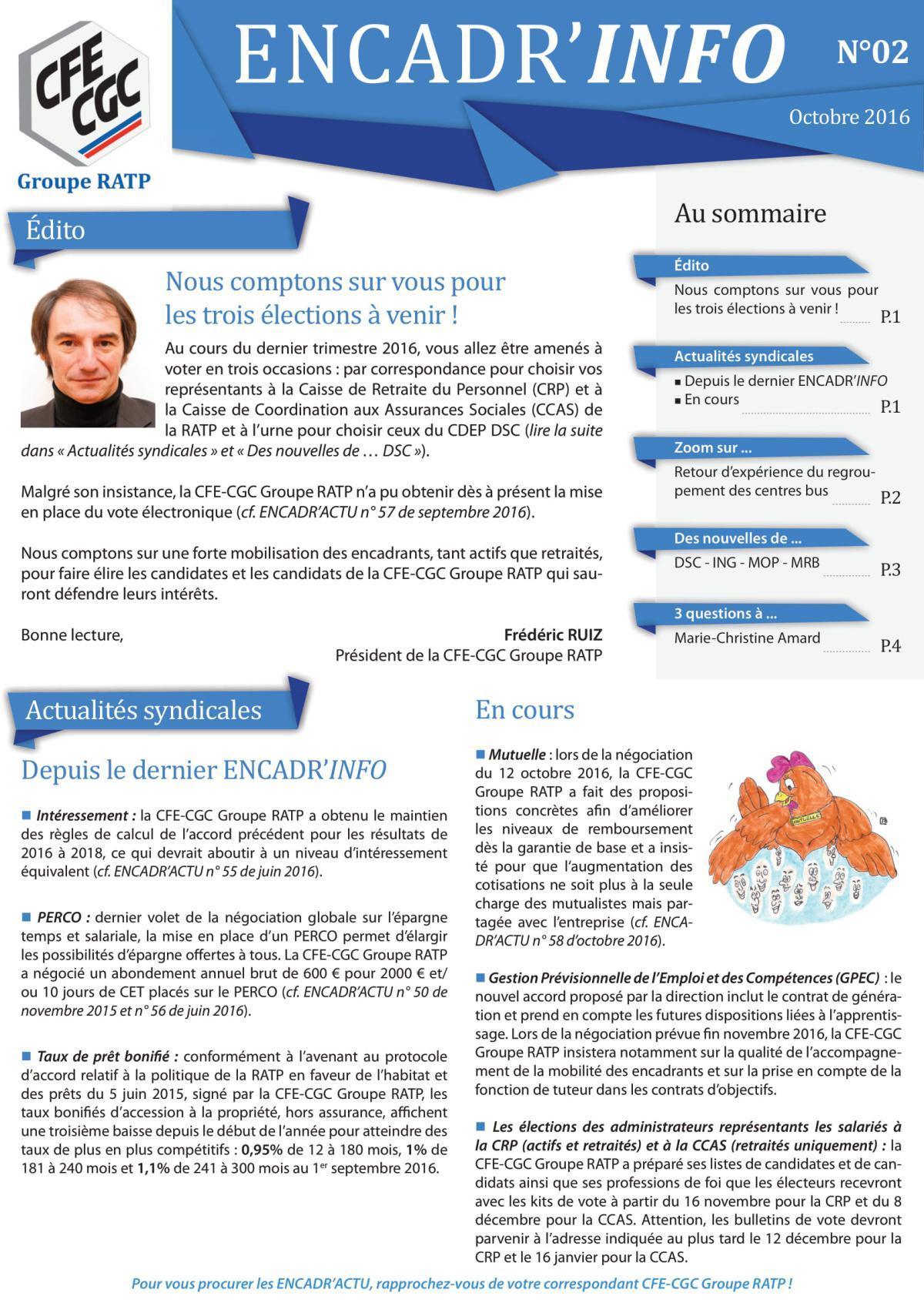 Encadr'INFO n°2