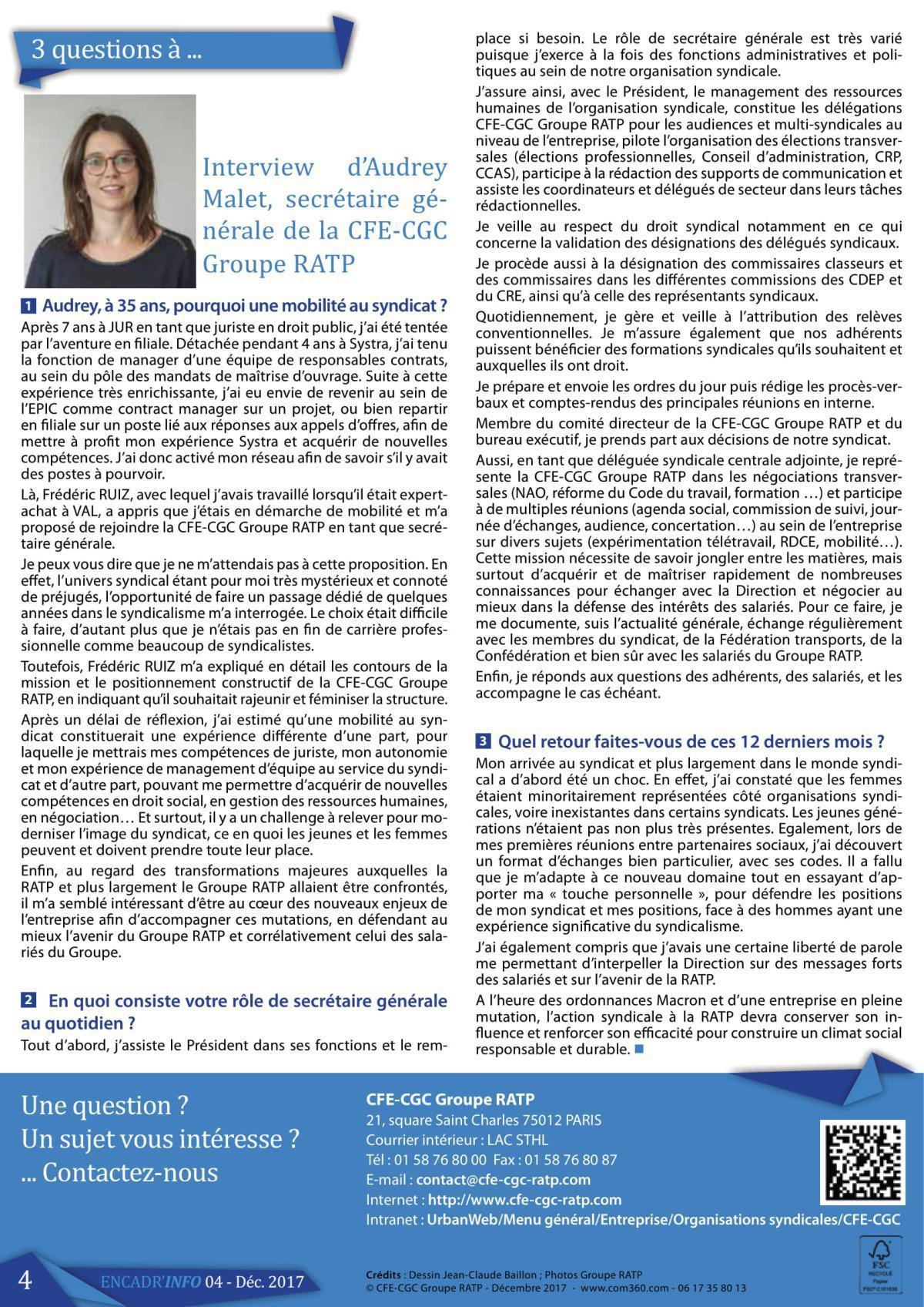 Encadr'INFO n°4