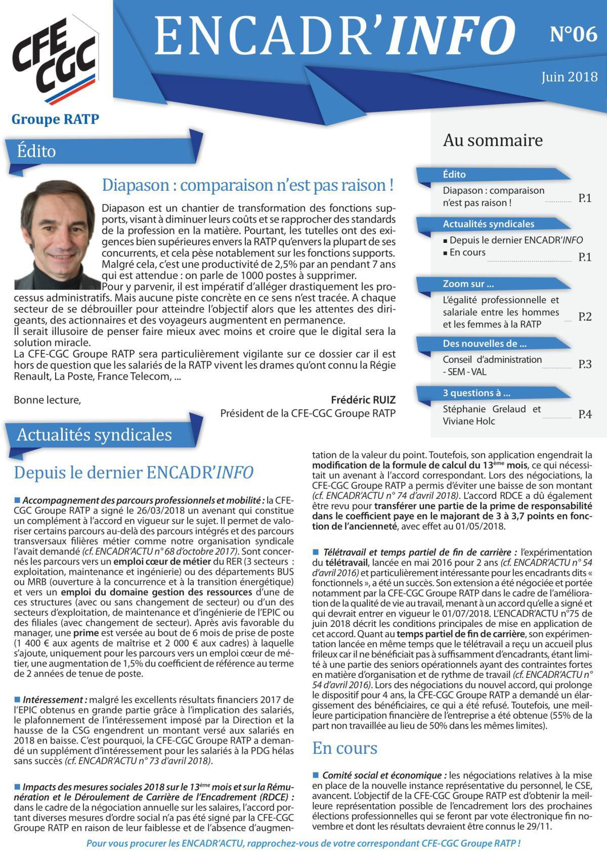 Encadr'INFO n°6