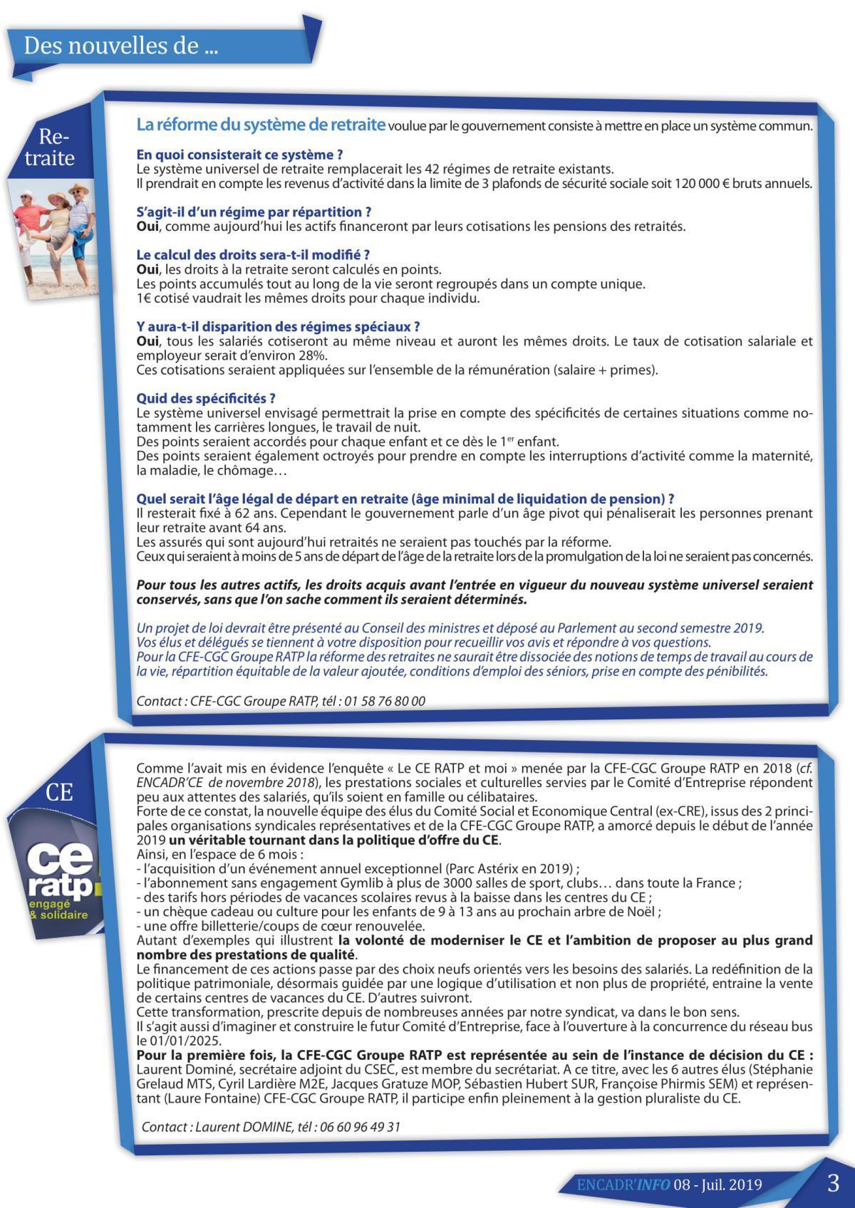 Encadr'INFO n°8
