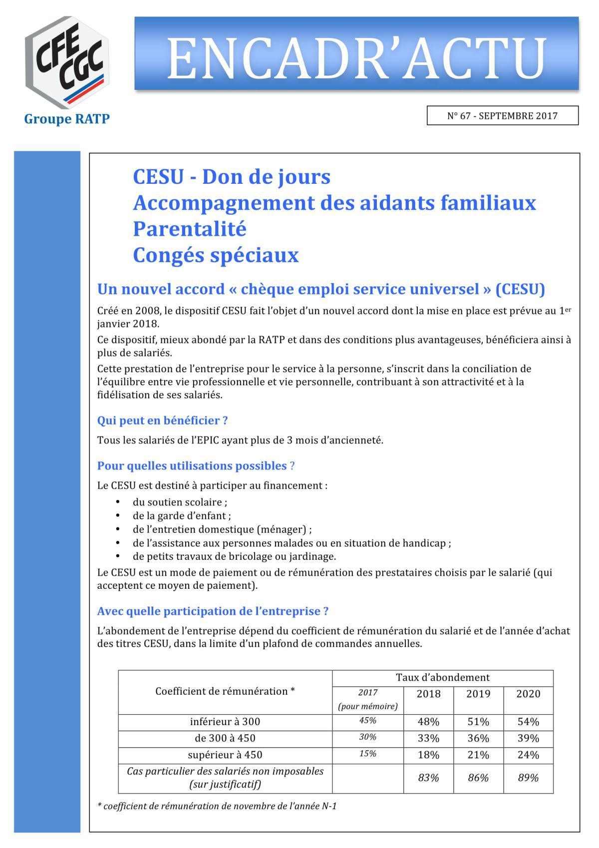 Encadr'ACTU n°67