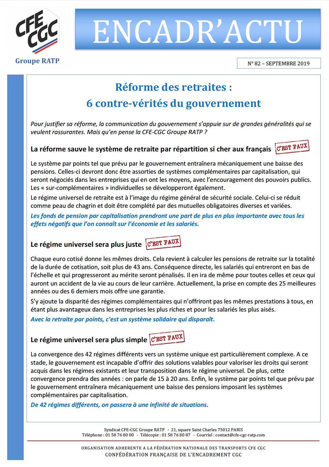 Encadr'ACTU n°82