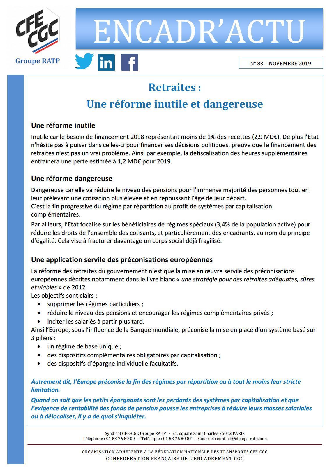 Encadr'ACTU n°83