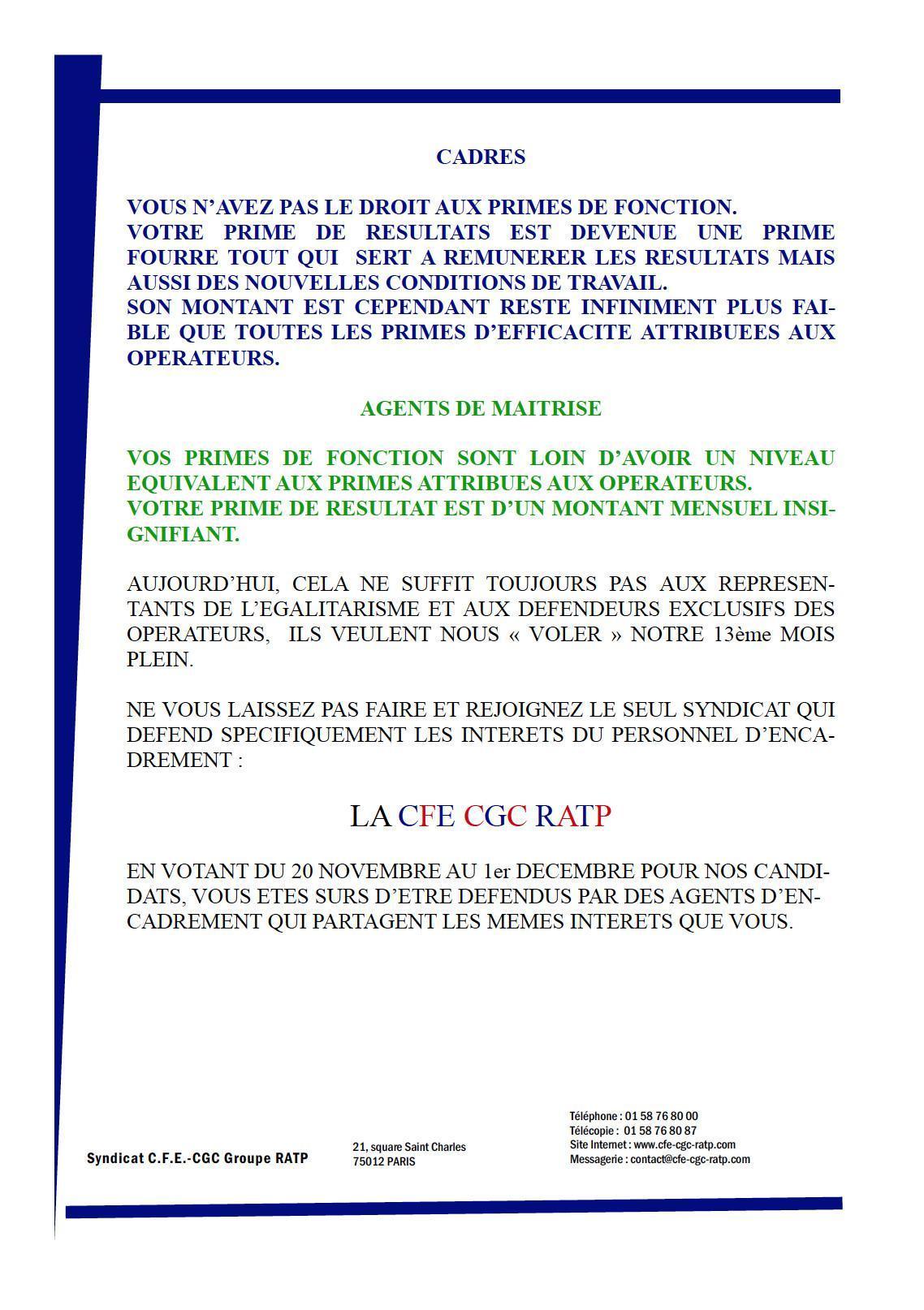 Encadr'ACTUA 13ème mois