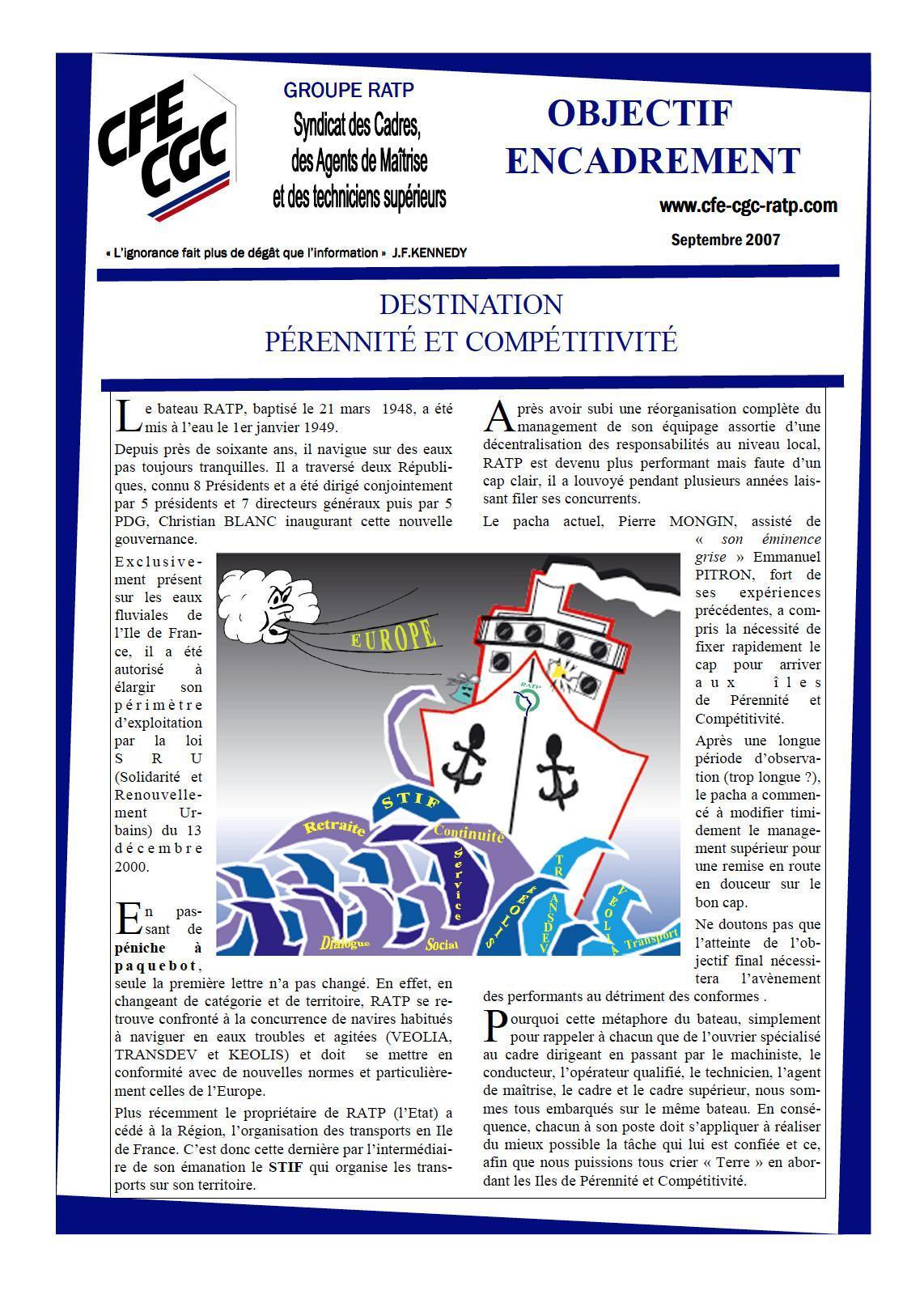Encadr'ACTU pérennité compétitivité