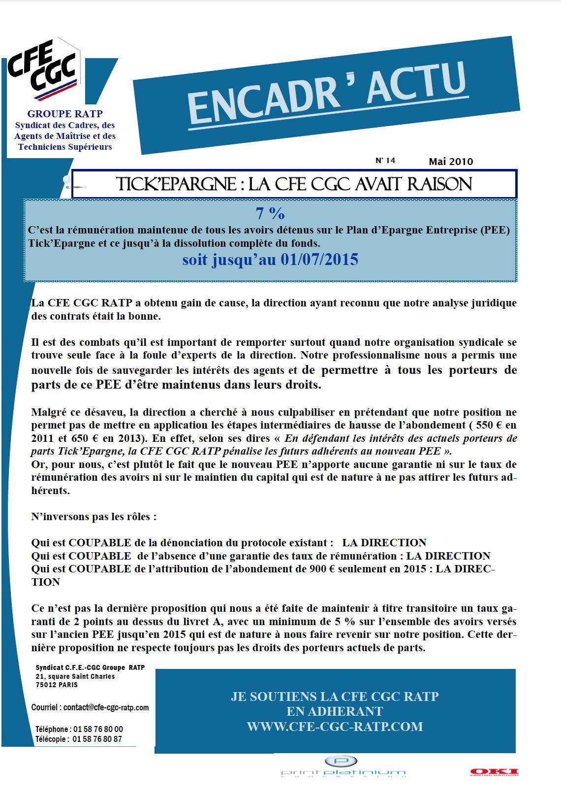 Encadr'ACTU n°14